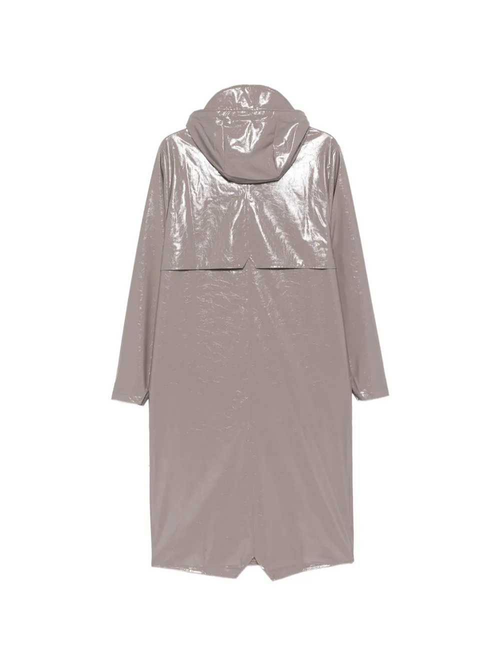 Rains glossy hooded coat Grijs
