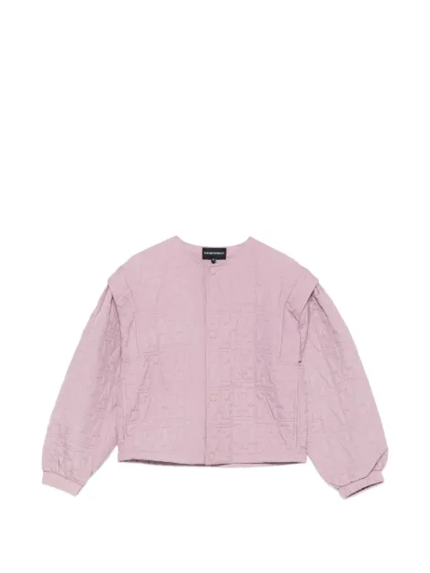 Emporio Armani Kids logo-quilted jacket