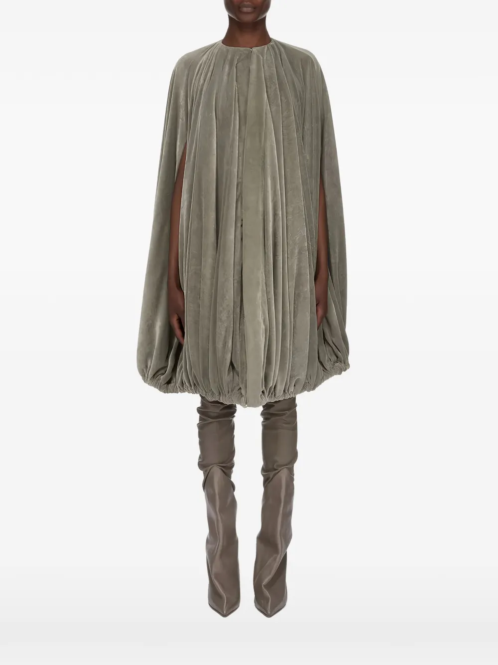 Rick Owens Temple bubble coat - Gris