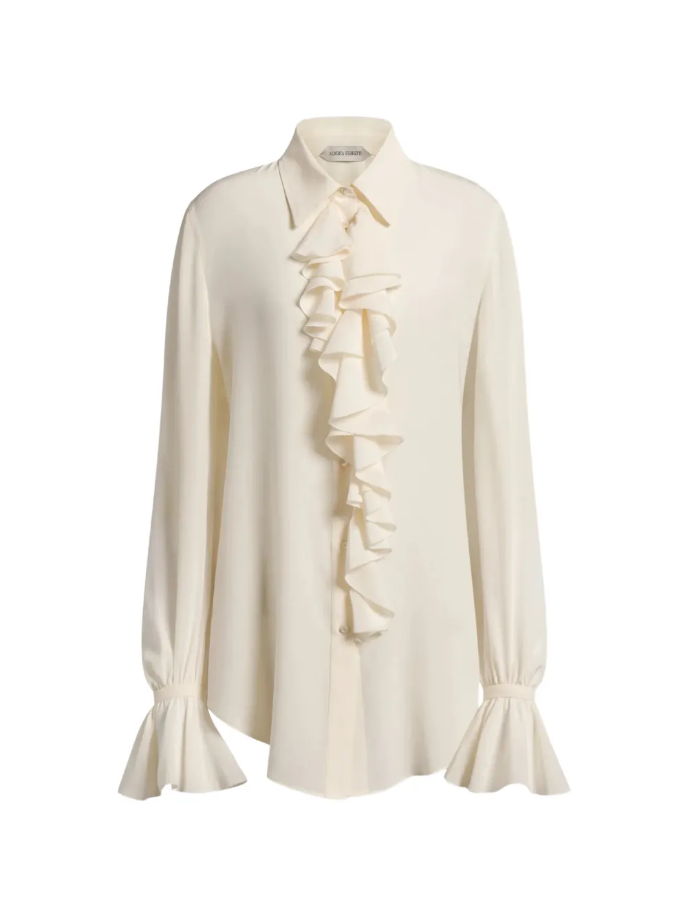Alberta Ferretti ruffled shirt - Toni neutri