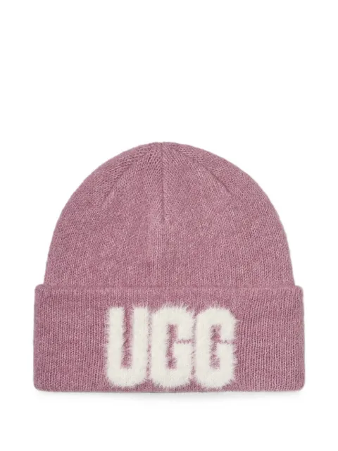 UGG logo-detail beanie hat