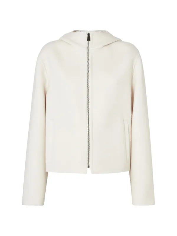 Fendi Hooded Zip-fastening Jacket in Neutrals