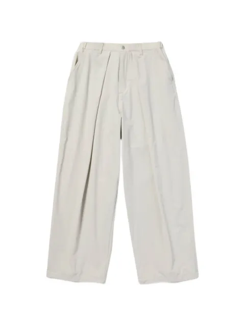 Snow Peak water-repellent pleated trousers