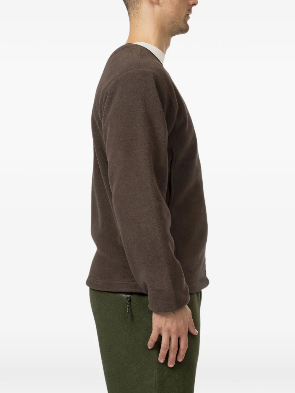 Snow Peak Waterafstotend fleece vest Bruin
