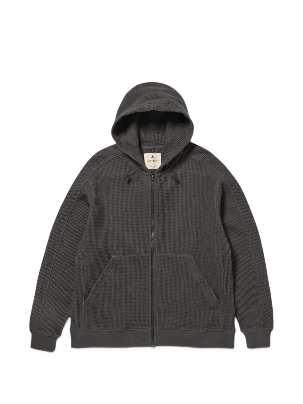 Snow Peak waffle-knit zip-up hoodie