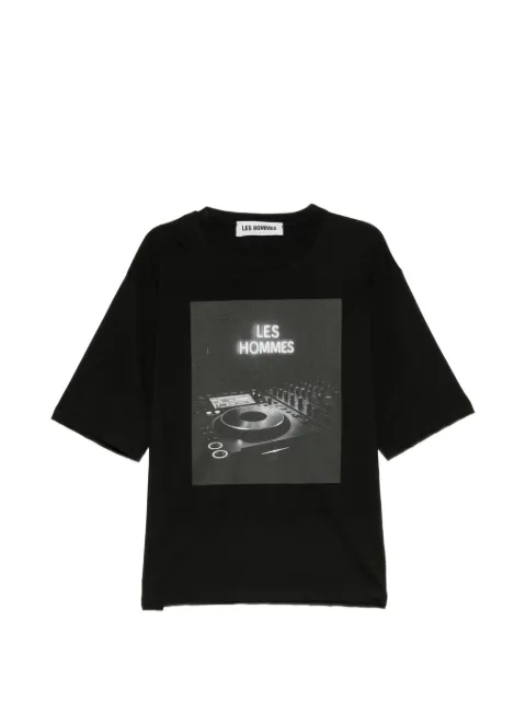 LES HOMMES graphic-print T-shirt