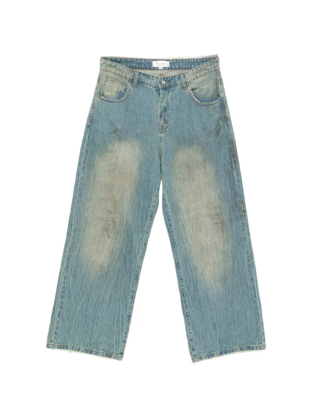 FOUND Lacy Baggy distressed jeans - Blu