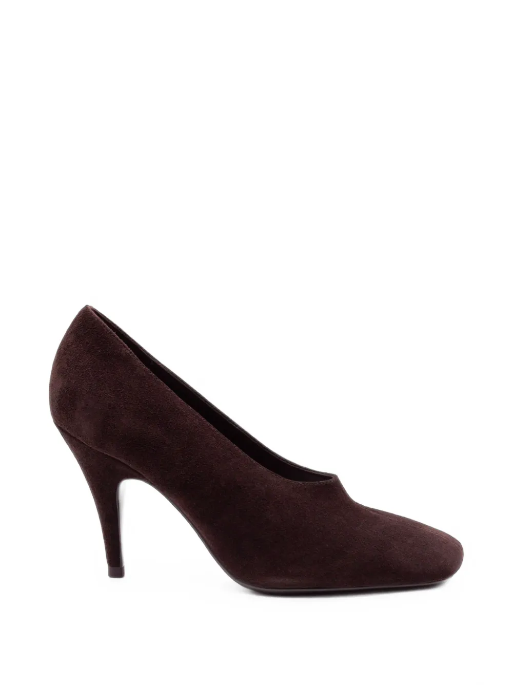 Elena Iachi suede square-toe pumps