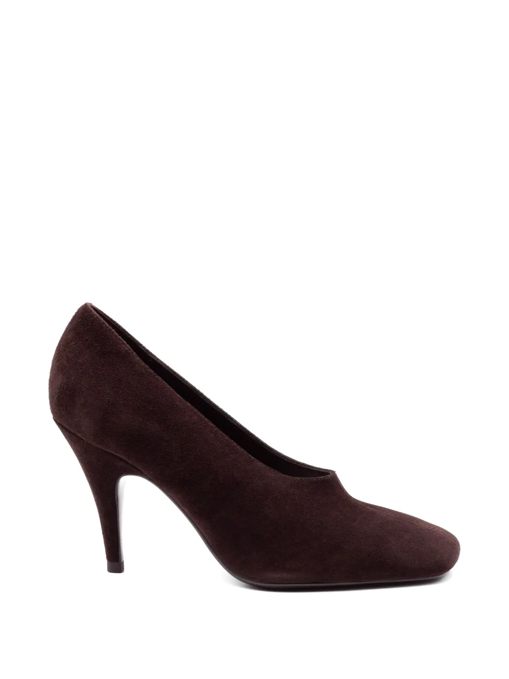 Elena Iachi suede square-toe pumps