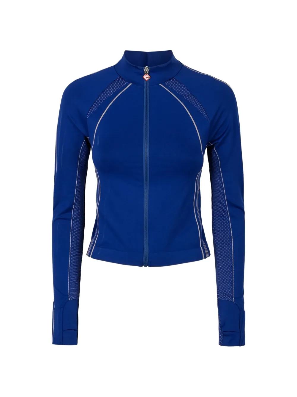 Casablanca logo-puller track jacket - Blu