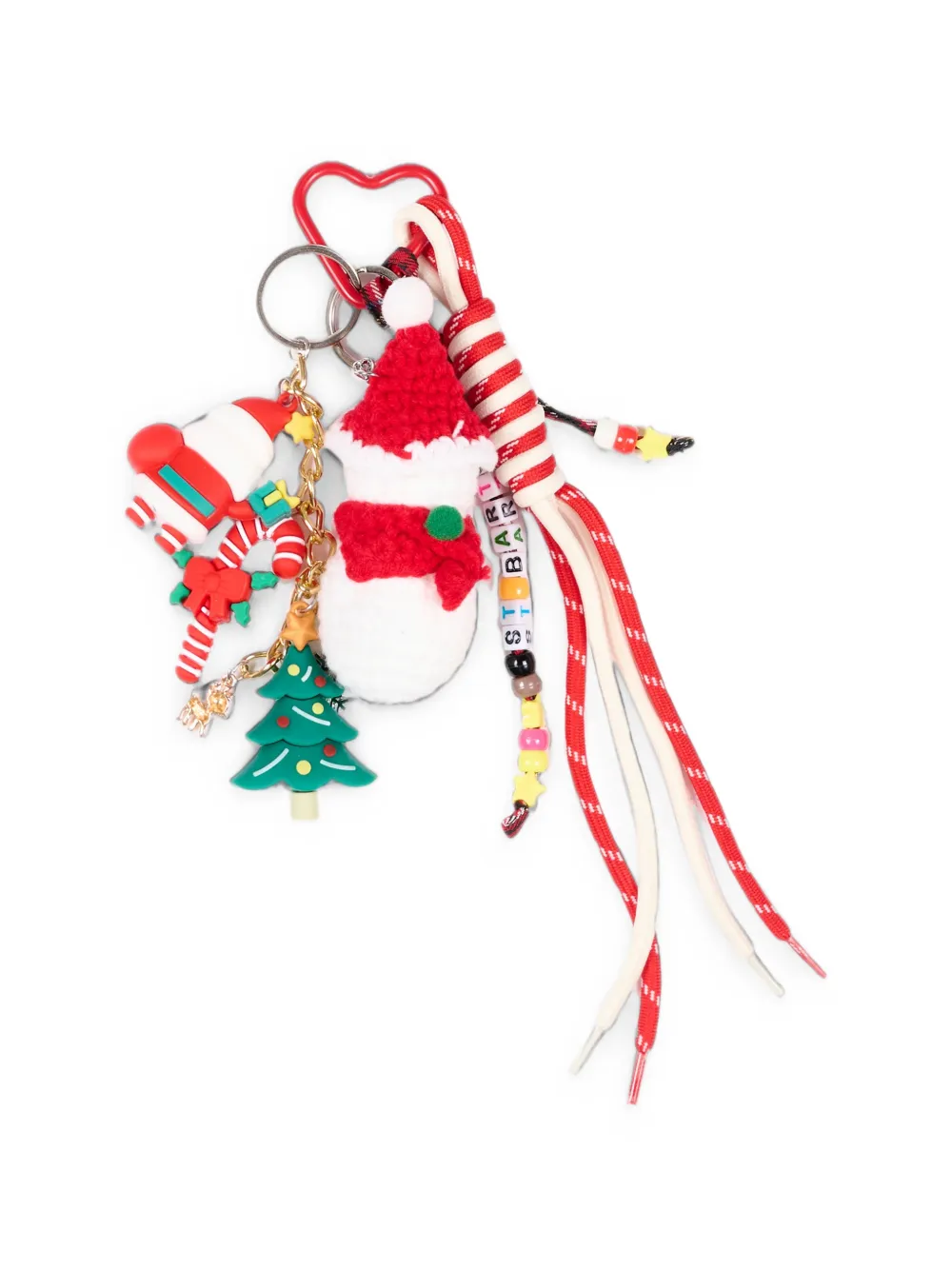 MC2 Saint Barth Kids Sleutelhanger met kerstthema Rood