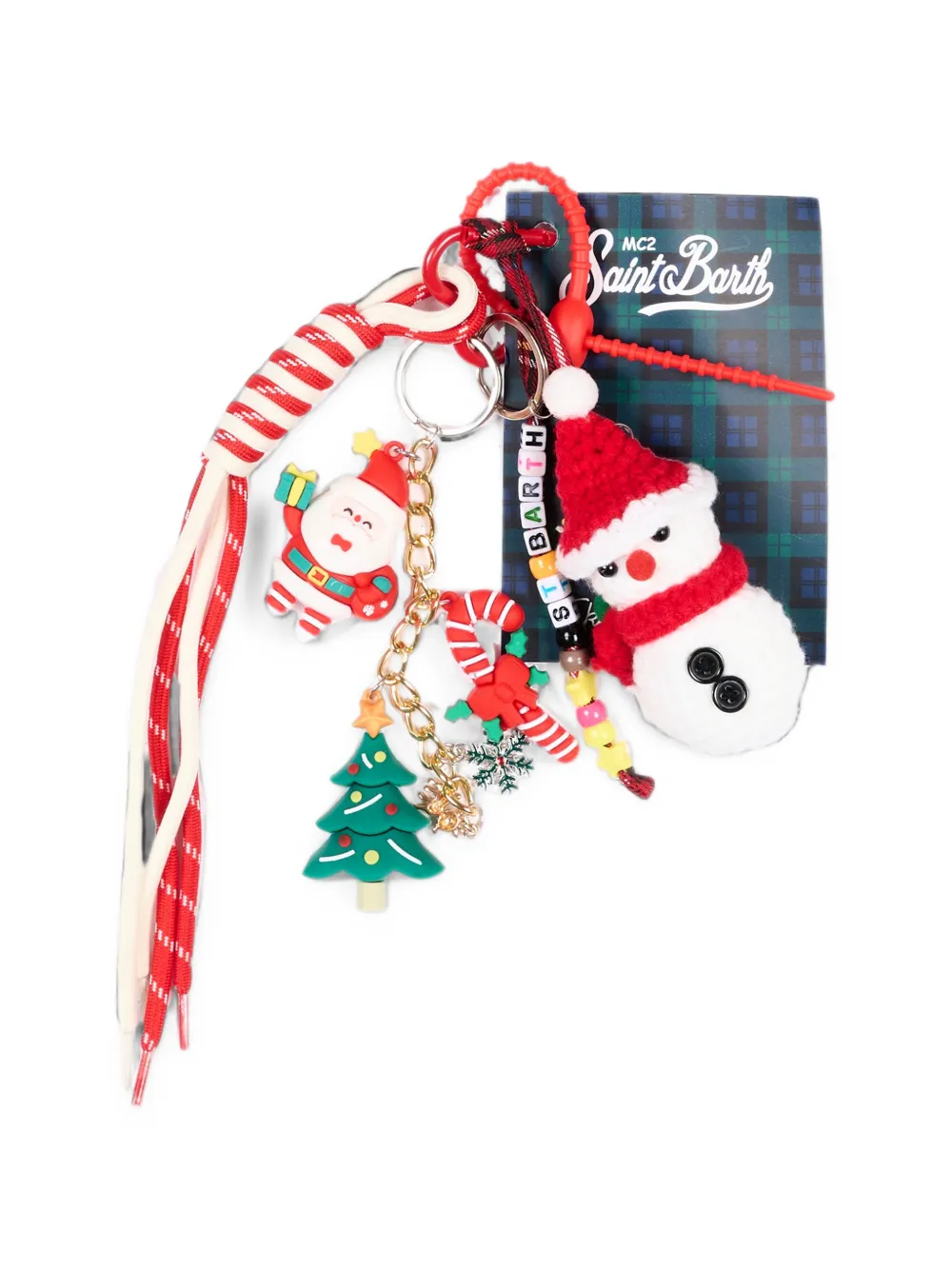 MC2 Saint Barth Kids Sleutelhanger met kerstthema Rood