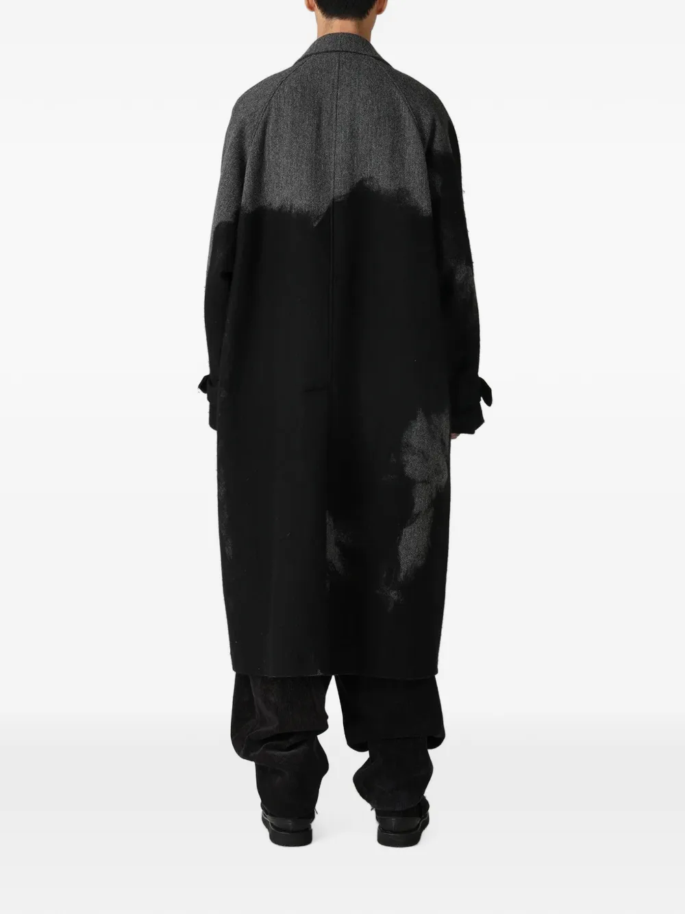 Yohji Yamamoto Jack met dubbele rij knopen Zwart