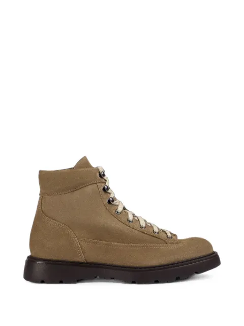 Doucal's lace-up suede ankle boots