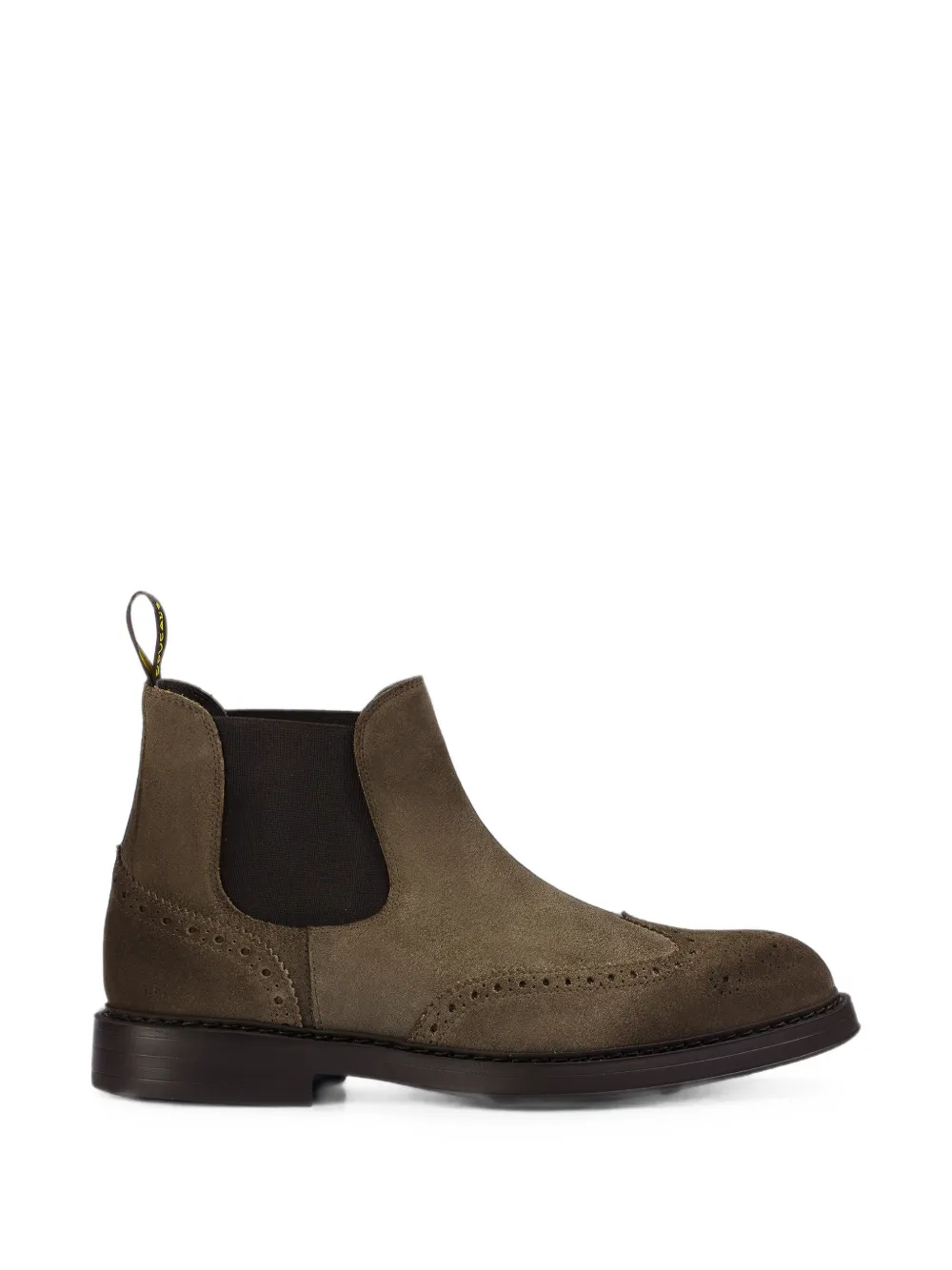 Doucal's brogue-detail suede boots - Marron Doucal's brogue-detail suede boots - Marron