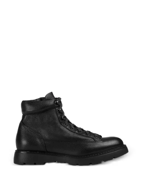 Doucal's lace-up calf leather ankle boots