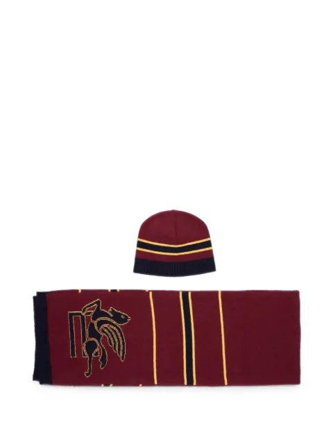 ETRO KIDS Pegasus-motif striped accessory set