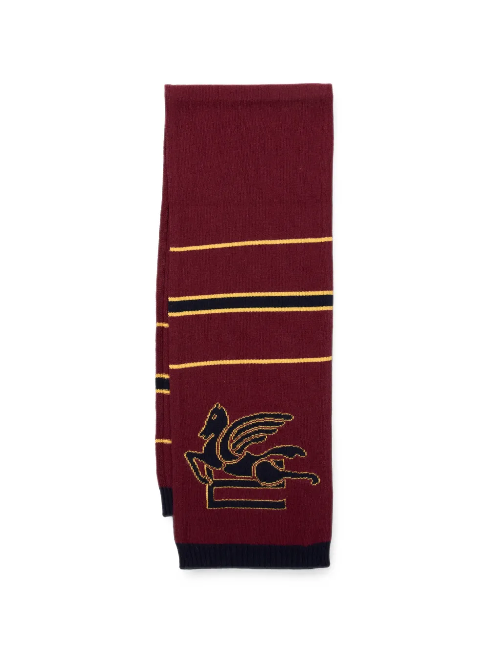 ETRO KIDS Gestreepte accessoireset met Pegasus-patroon Rood