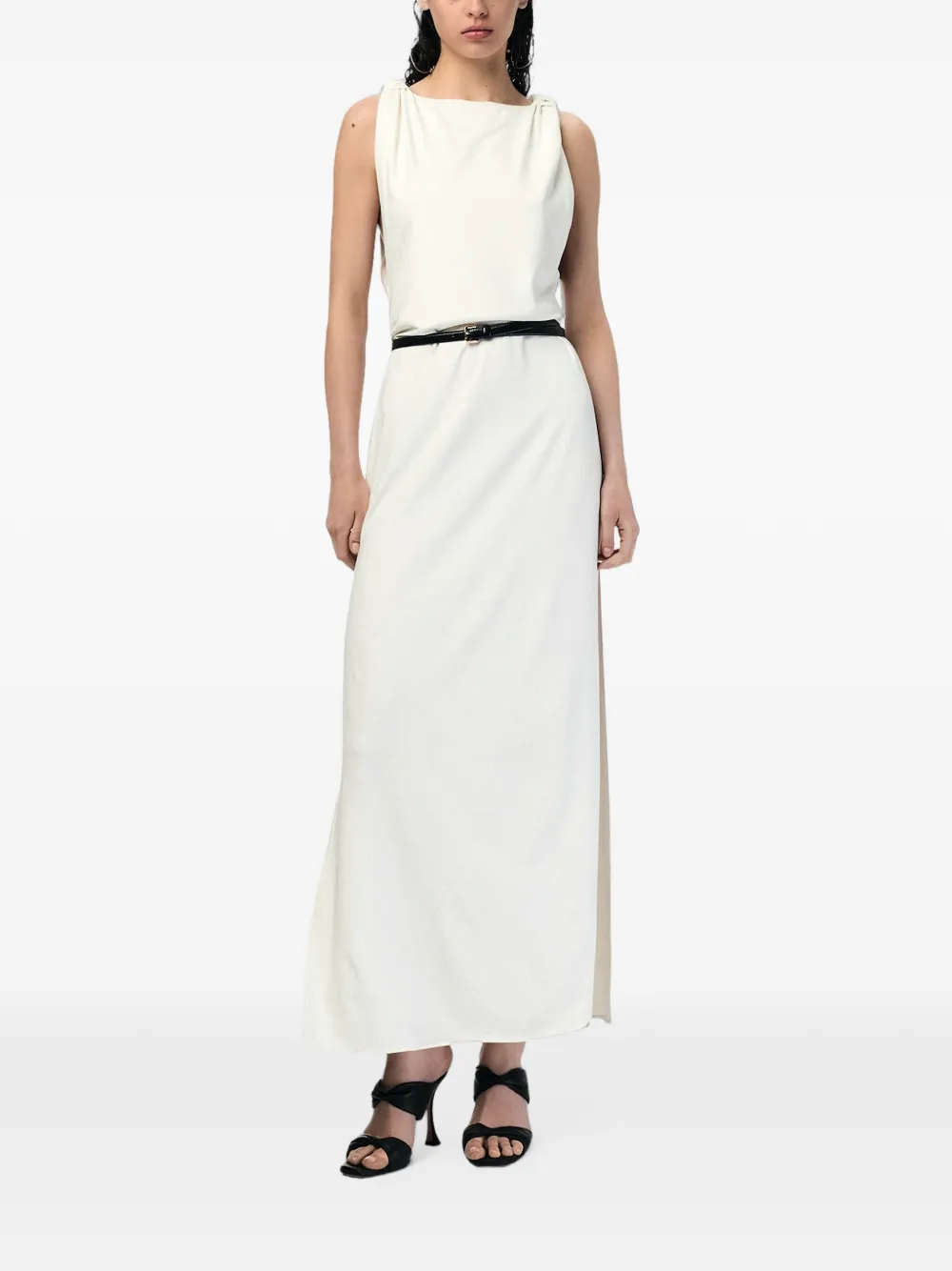 ANDRA ANDREESCU Elene knotted-shoulder maxi dress