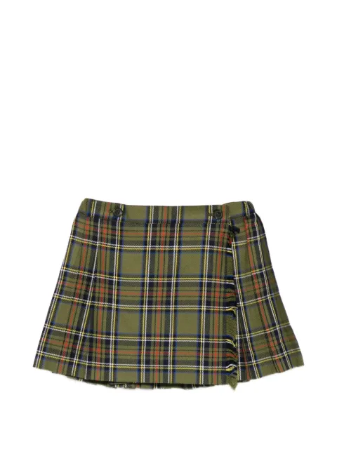 PAIO CRIPPA plaid-pattern pleated skirt