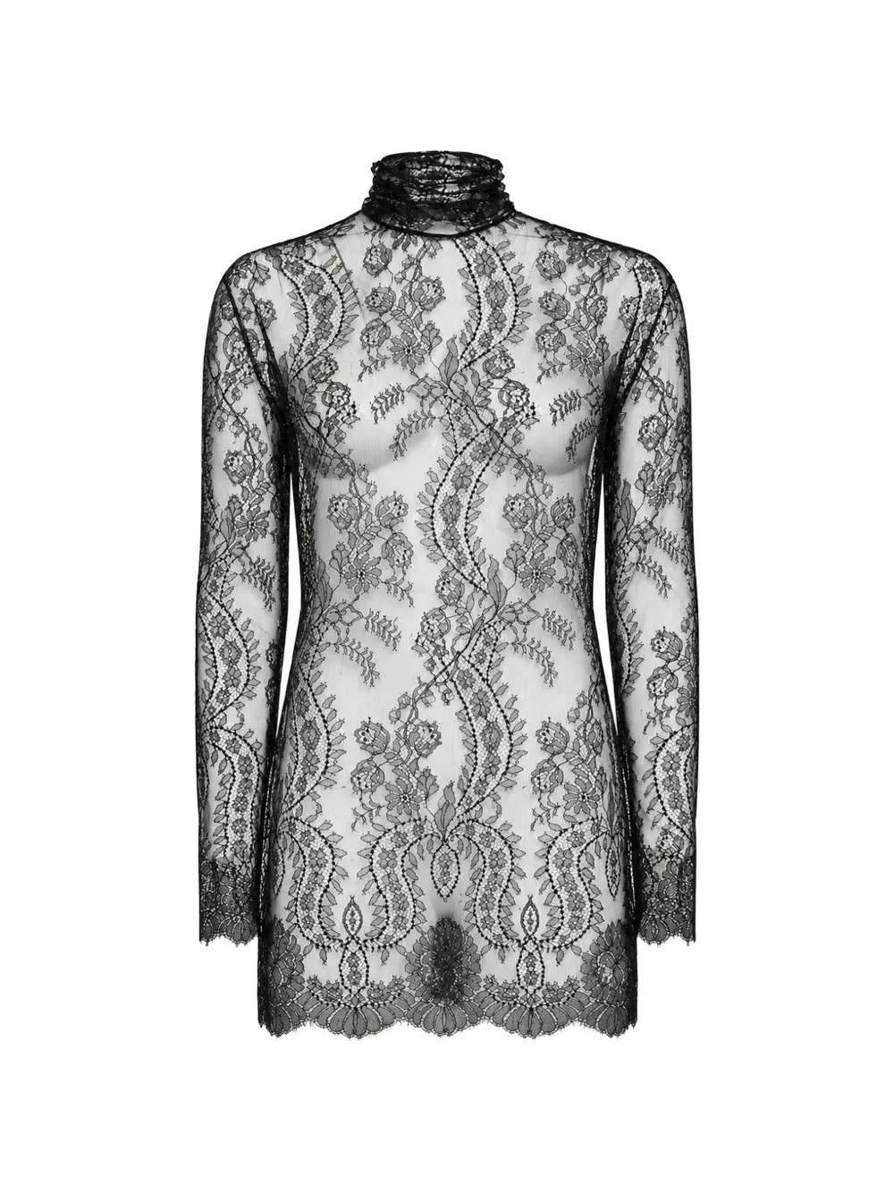 Dolce & Gabbana Chantilly-lace top - Noir