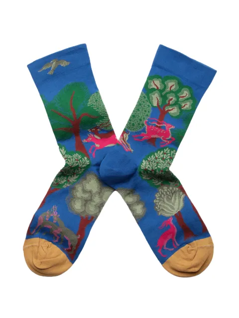 BONNE MAISON Le Tapis graphic-intarsia socks
