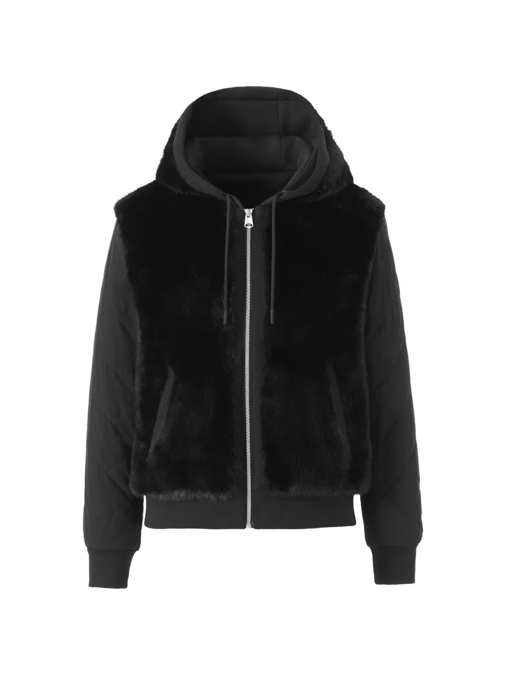 Mackage Gwendal faux-fur quilted hooded jacket - Noir Mackage Gwendal faux-fur quilted hooded jacket - Noir