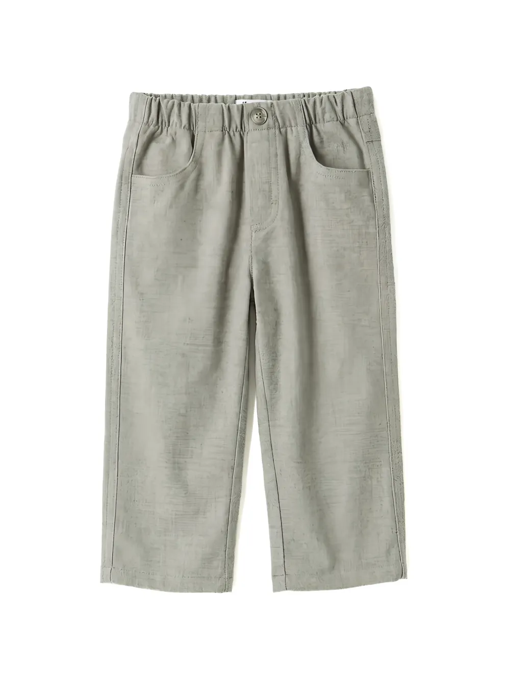 Il Gufo elasticated straight-leg trousers - Gris Il Gufo elasticated straight-leg trousers - Gris