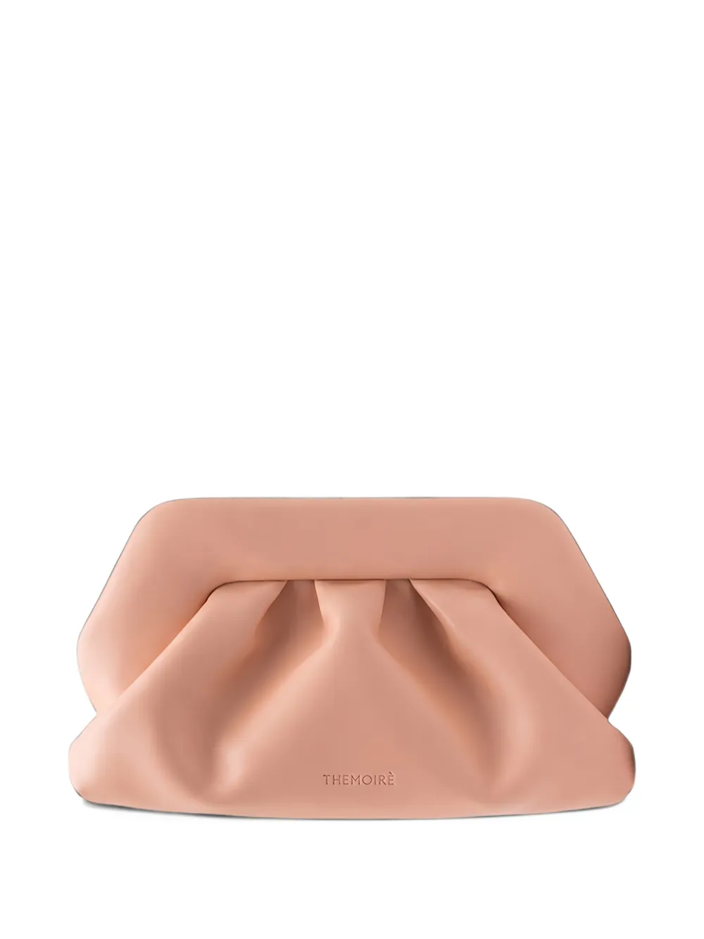Themoirè Bios ruched clutch bag - Rosa