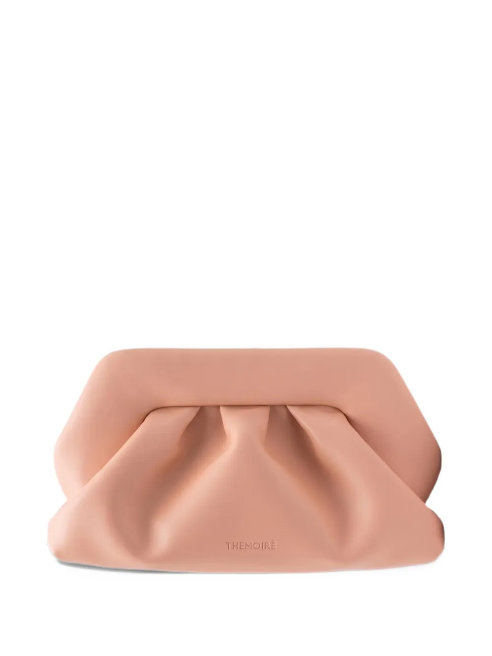 Themoirè Bios ruched clutch bag - Rosa