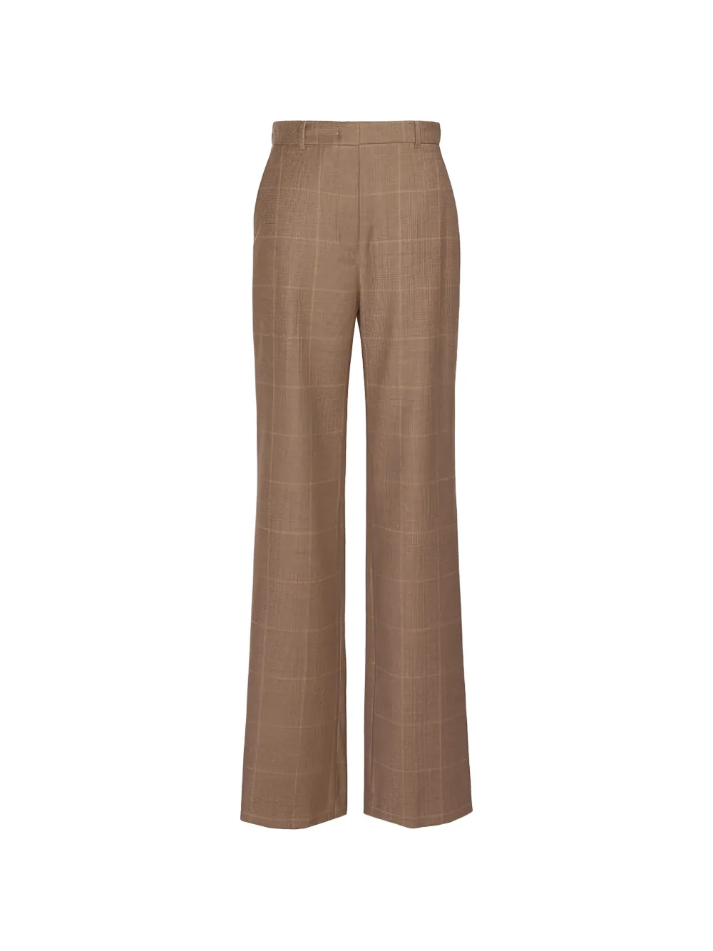 Max Mara pantalon Agile à carreaux en laine - Marron Max Mara pantalon Agile à carreaux en laine - Marron