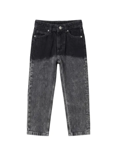 Roberto Cavalli Junior gradient-effect logo-patch jeans