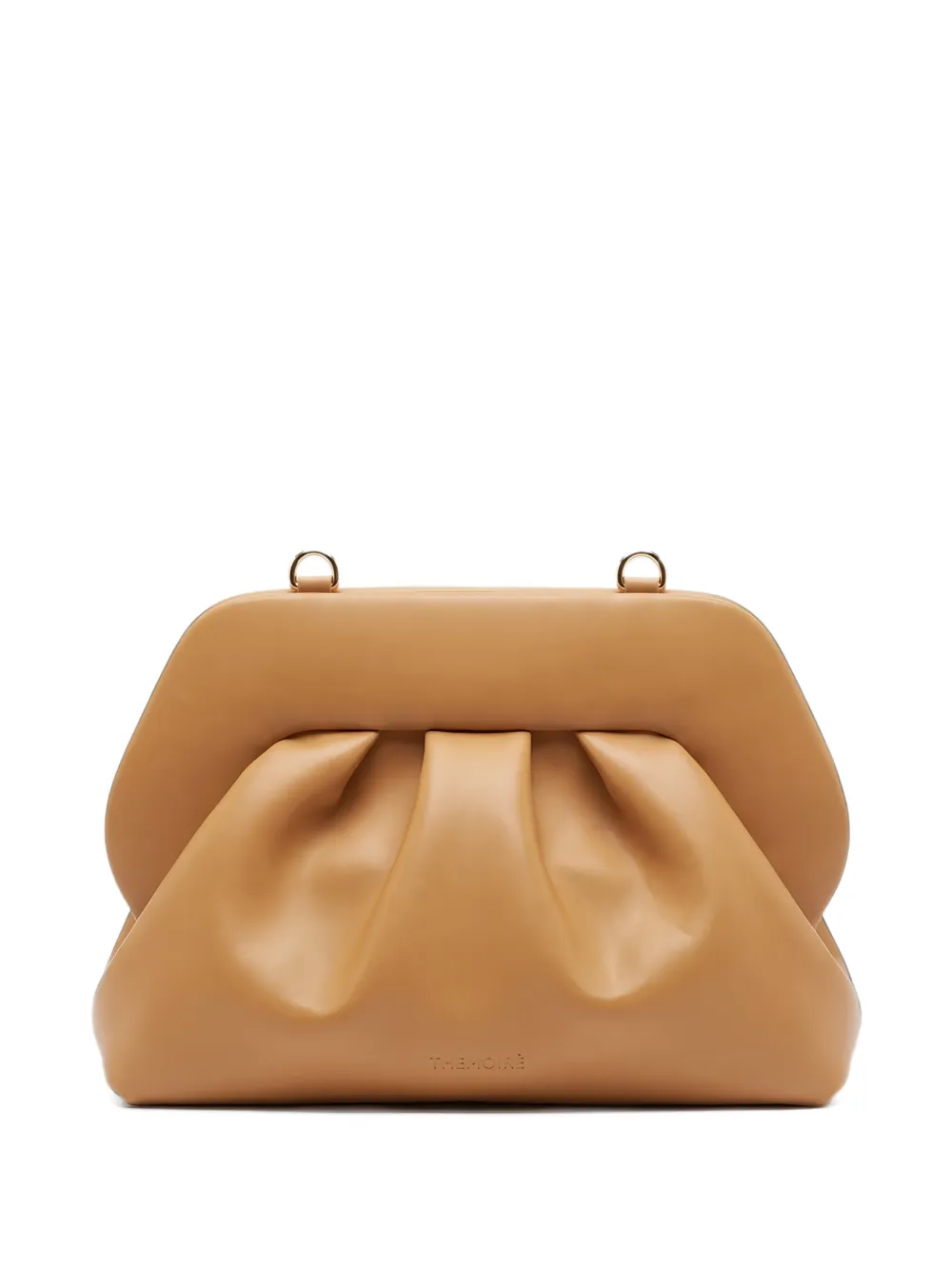 Themoirè medium Bios ruched clutch bag - Giallo