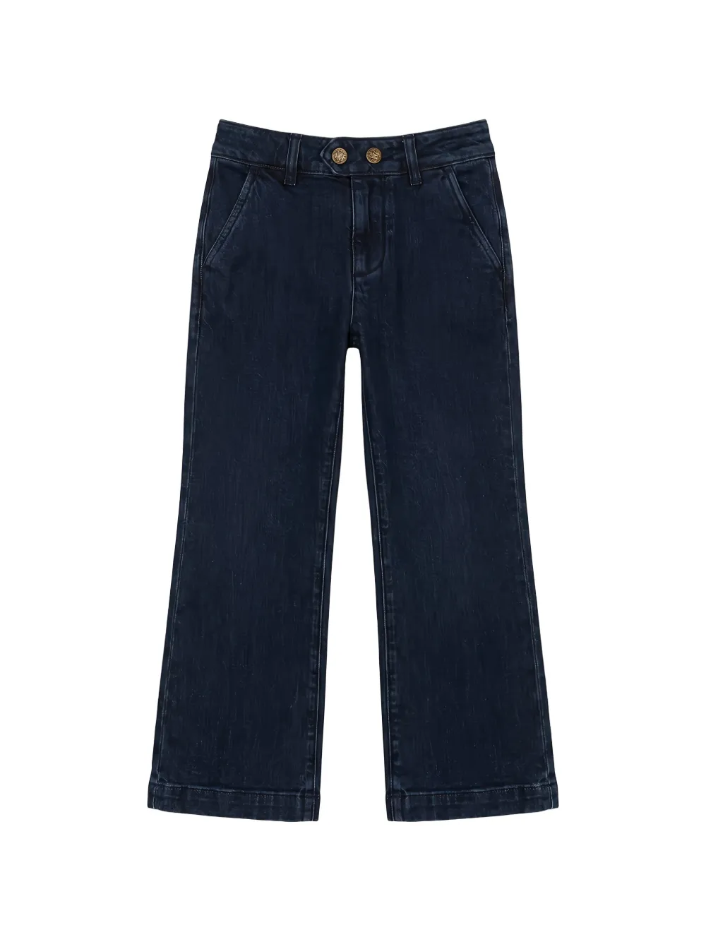 Roberto Cavalli Junior logo-patch straight-leg jeans - Blu