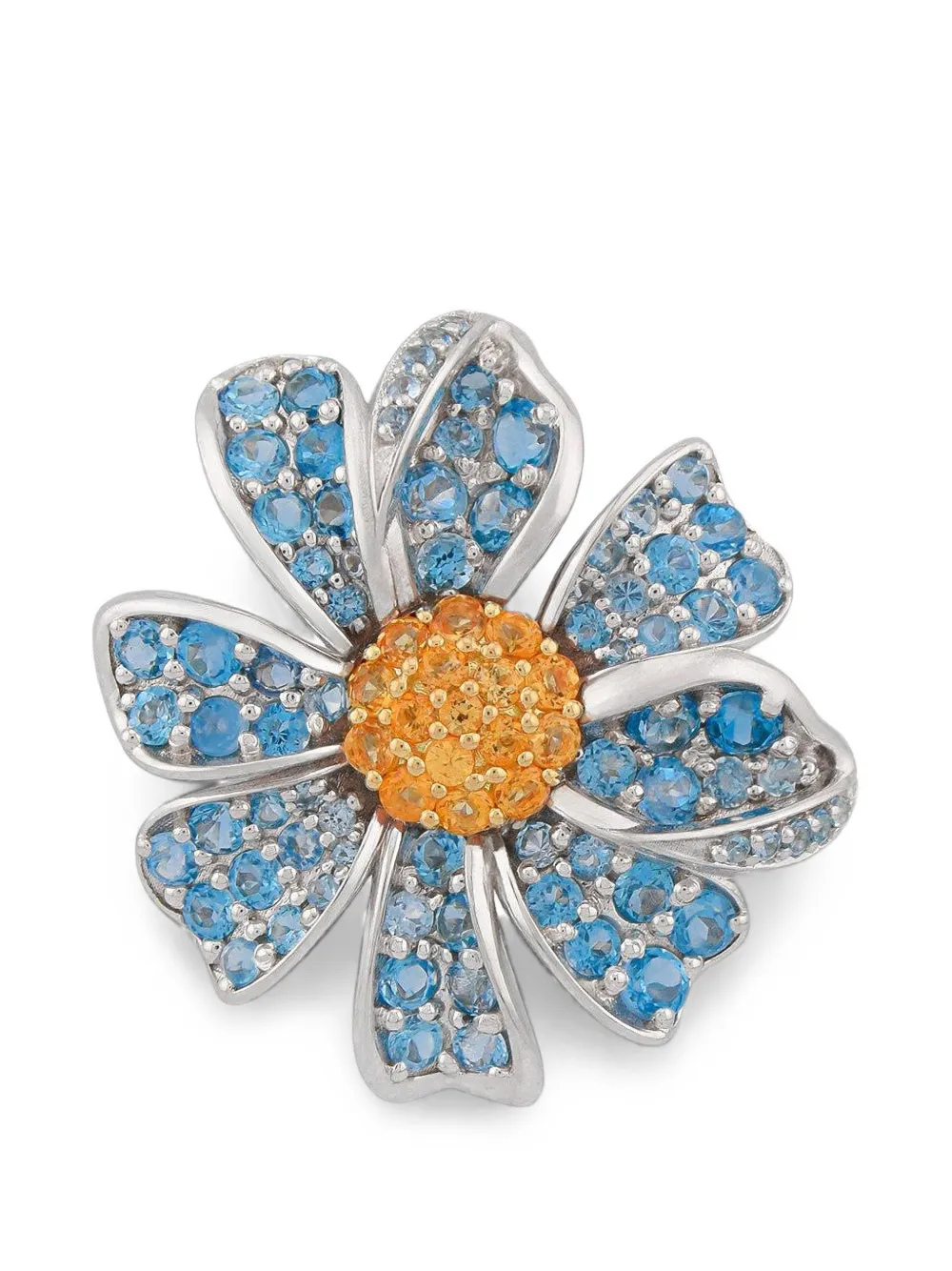 Ashna Mehta Blue Topaz Yellow Sapphire Daisy Bag Charm