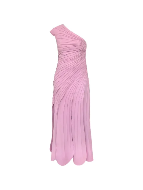 Acler Elcho pleated one-shoulder maxi dress
