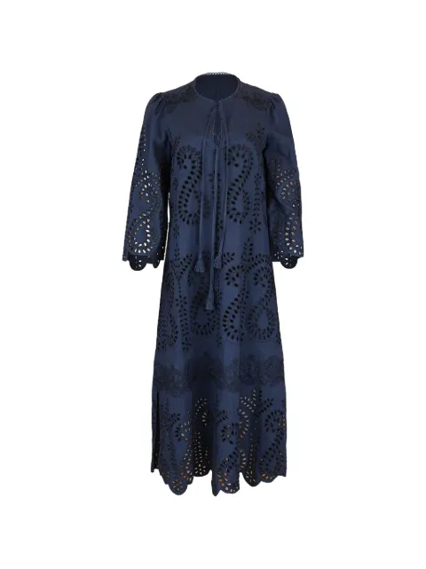 Christy Lynn Norah Midikleid mit Stickerei