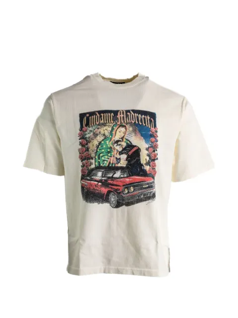 Willy Chavarria graphic-print distressed T-shirt