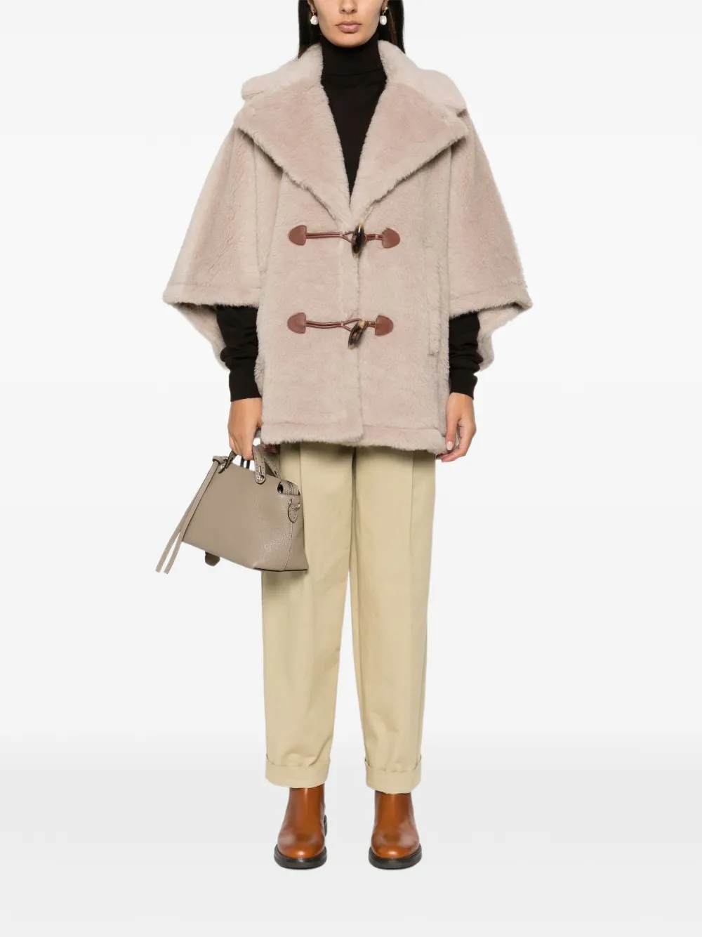 Max Mara Houtje-touwtje jas Beige