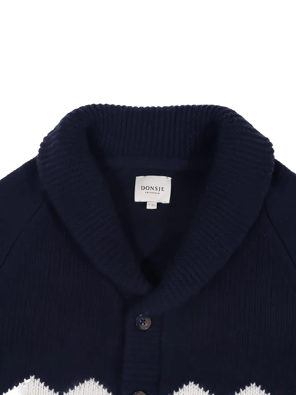 Donsje Kwinten vest van merinowol Blauw