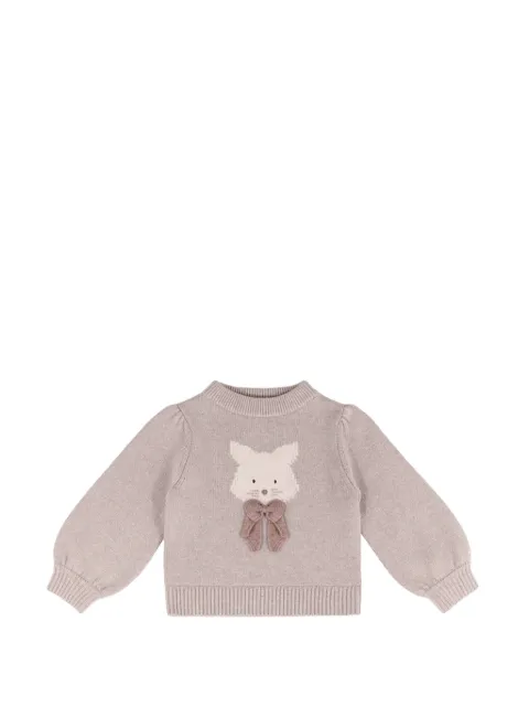 Donsje Denna cat-embroidered sweater