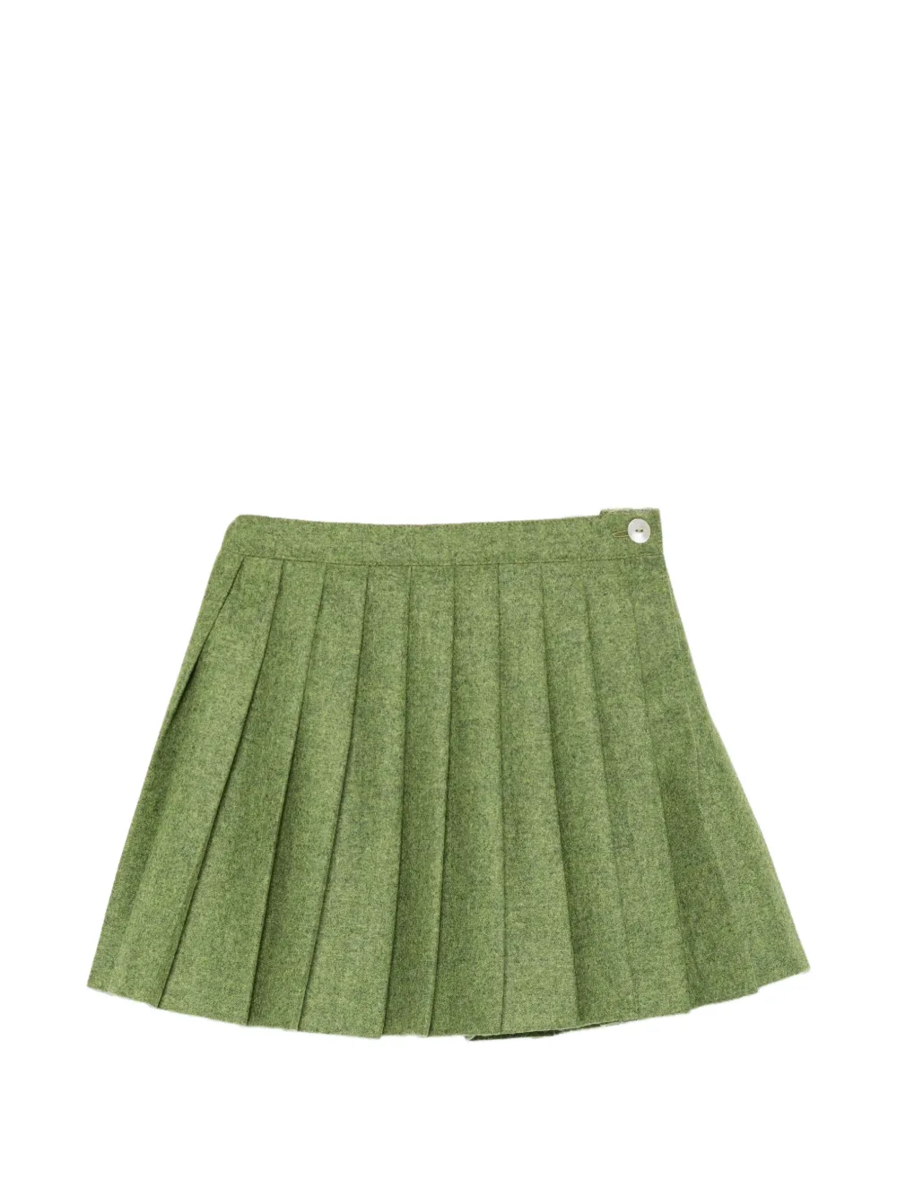 PAIO CRIPPA Ranuncolo pleated skirt - Verde