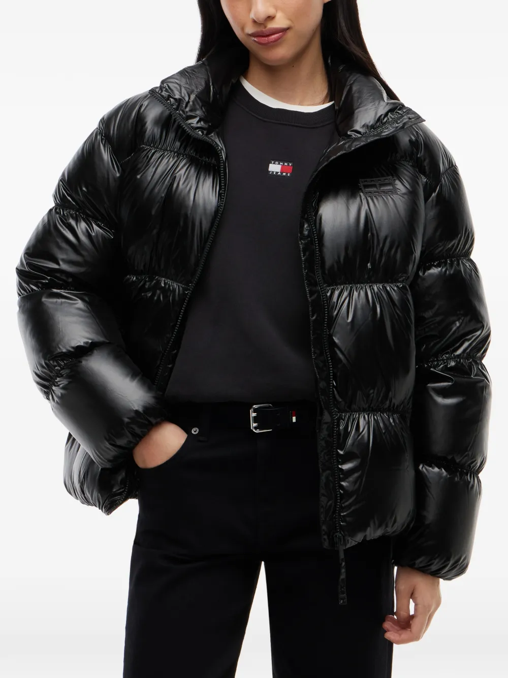 Tommy Hilfiger Gewatteerd jack Zwart