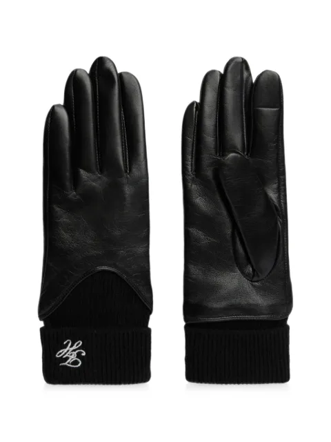 Tommy Hilfiger guantes con puños de canalé