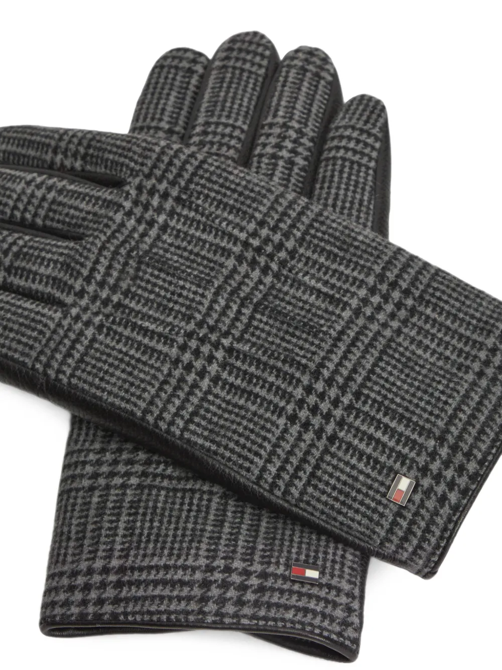 Tommy Hilfiger Handschoenen met Prince of Wales-ruit Grijs