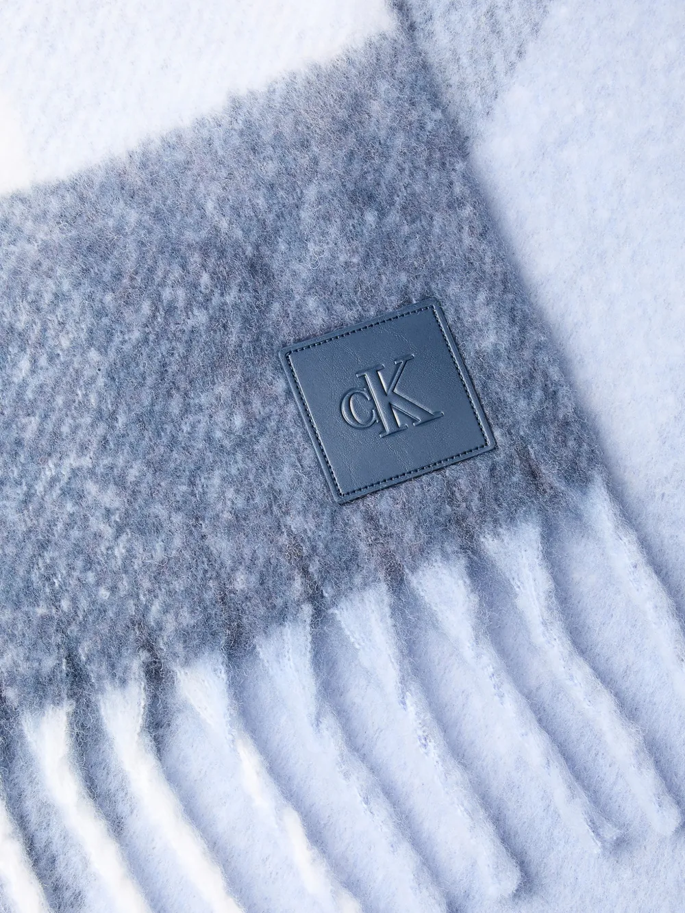 Calvin Klein Geruite sjaal Blauw