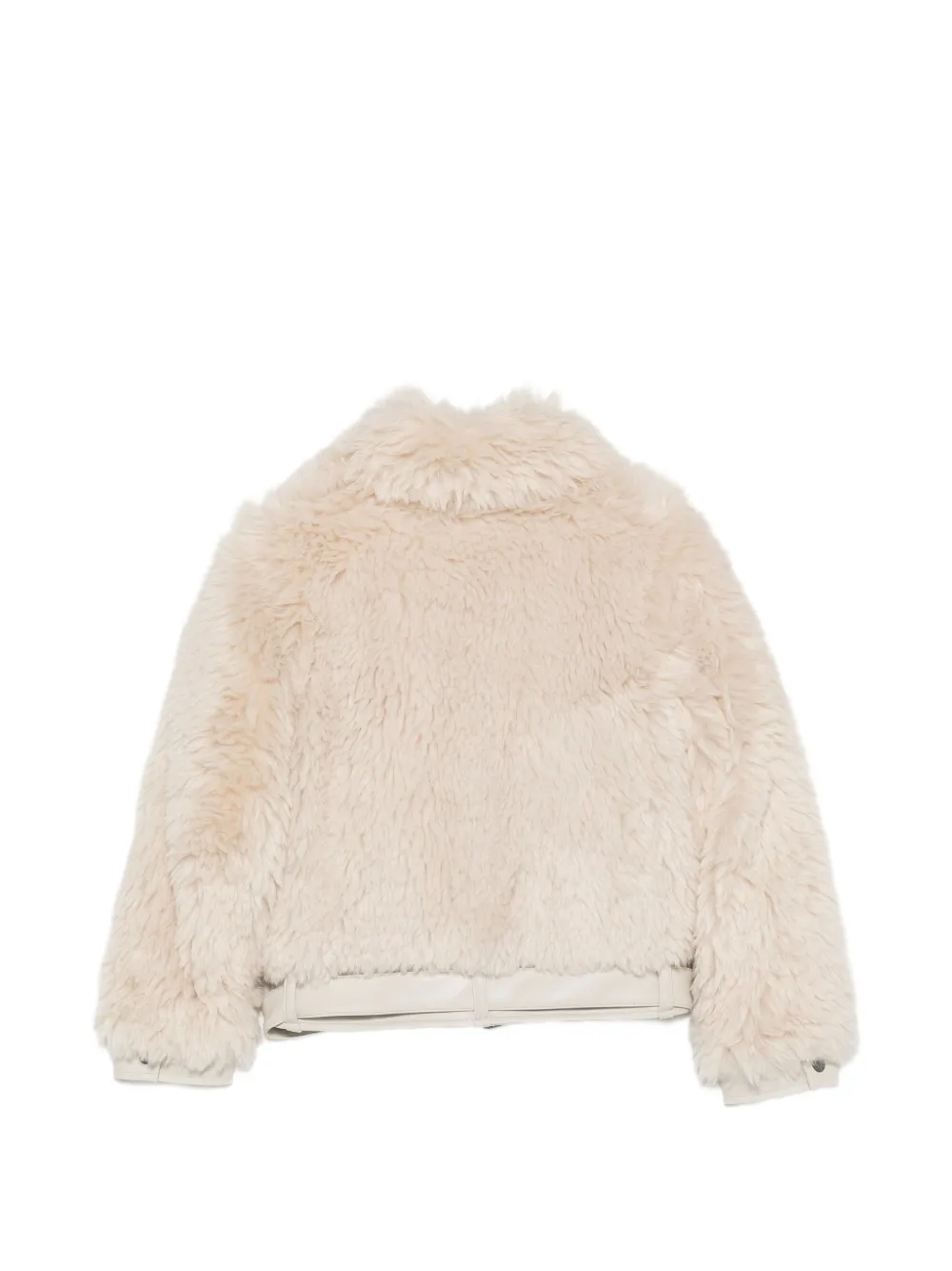 Emporio Armani Kids Jack van imitatiebont met ceintuur Beige