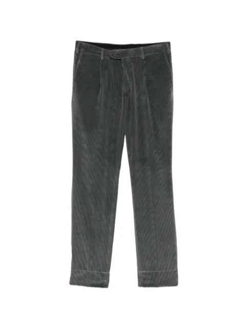Brioni pleated corduroy trousers