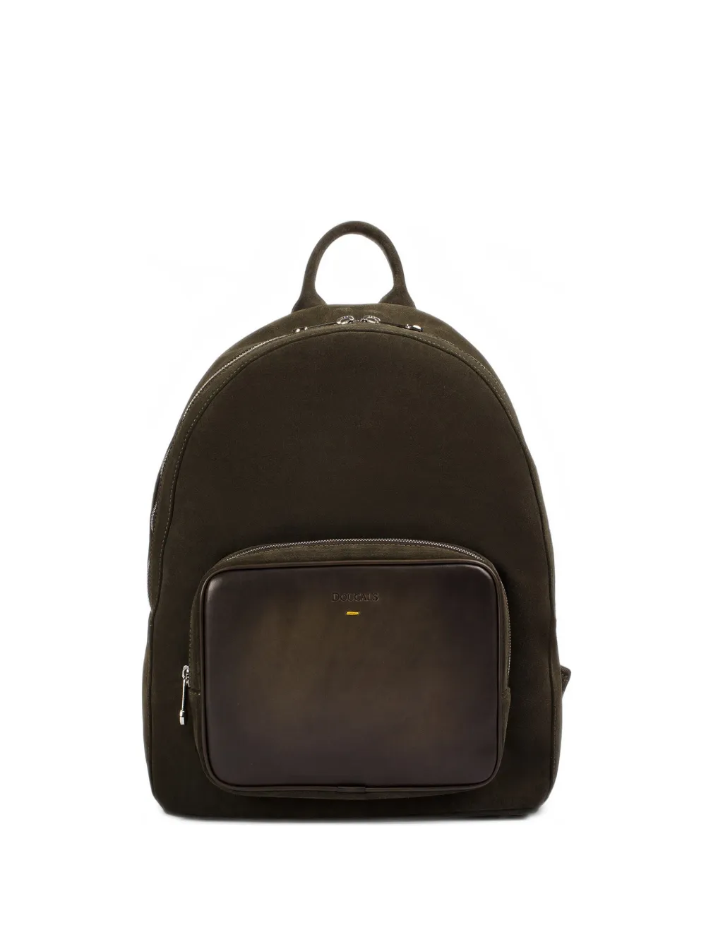 Doucal's suede-leather backpack - Verde