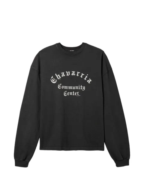 Willy Chavarria graphic-print long-sleeve sweatshirt
